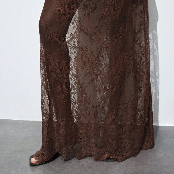 Multicolor Elegant Women's Sexy Lace Detachable Camisole Dress - Picture 7 of 7